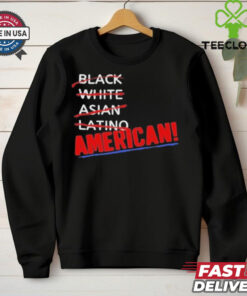 Official Black White Asian Latino American Shirt
