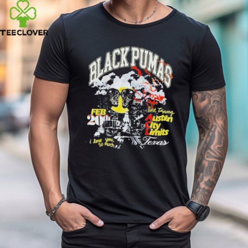 Official Black pumas austin city limits february 20 2024 shirt