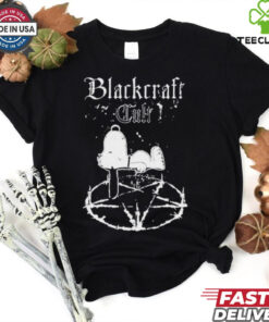 Official Blackcraft Cult Happiness Is A Warm Puppy Snoopy t shirt