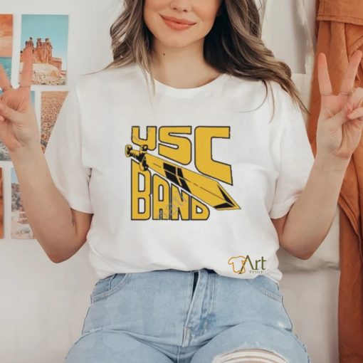 Official Bleacher Report Olivia Rodrigo Wearing Usc Trojans Marching Band Russell Athletic Shirt