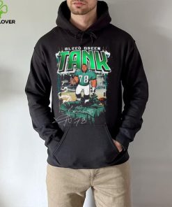 Official Bleed Green The Tank Hollis Thomas Eagles Signature Shirt
