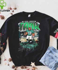 Official Bleed Green The Tank Hollis Thomas Eagles Signature Shirt