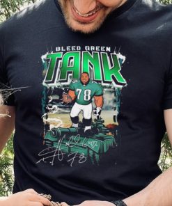 Official Bleed Green The Tank Hollis Thomas Eagles Signature Shirt