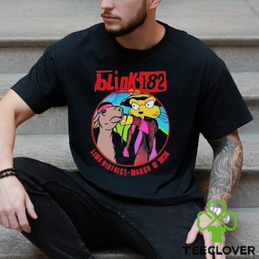 Official Blink 182 March 12 2024 Lima District Shirt