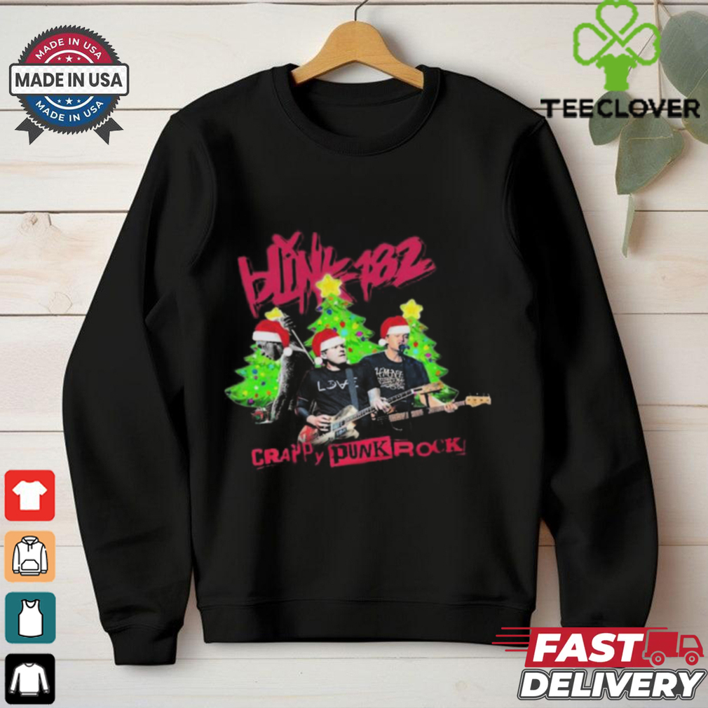 Official Blink 182 Merry Christmas Crappy Punk Rock 2024 Shirt Official Blink 182 Merry Christmas Crappy Punk Rock 2024 Shirt