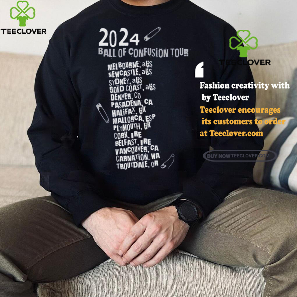 Official Blondie Ball Of Confusion 2024 Tour Concert T Shirt Official Blondie Ball Of Confusion 2024 Tour Concert T Shirt