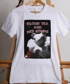 Official Blood tea and red string white mouse with cards shirt