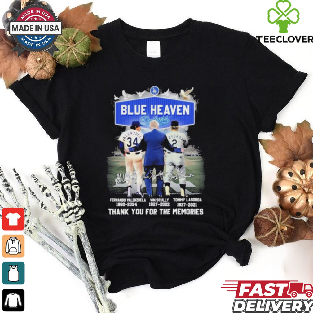 Official Blue Heaven Los Angeles Dodgers Signature Thank You For The Memories Unisex T Shirt Official Blue Heaven Los Angeles Dodgers Signature Thank You For The Memories Unisex T Shirt