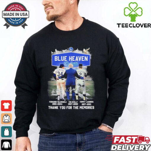 Official Blue Heaven Los Angeles Dodgers Signature Thank You For The Memories Unisex T Shirt
