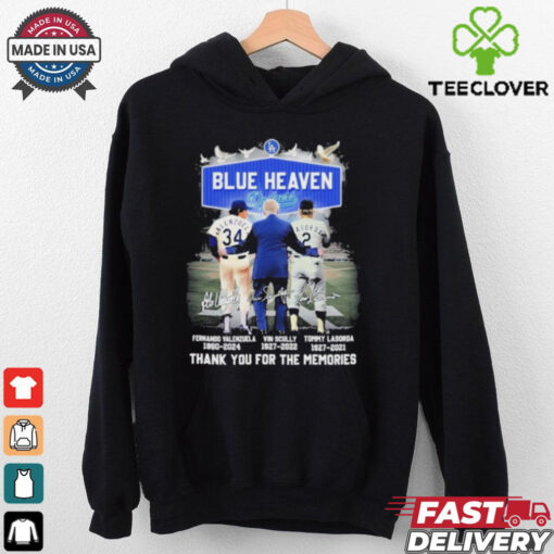 Official Blue Heaven Los Angeles Dodgers Signature Thank You For The Memories Unisex T Shirt