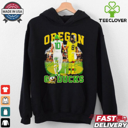 Official Bo Nix and Dillon Gabriel Oregon Ducks go Ducks signatures shirt