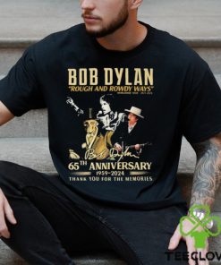 Official Bob Dylan Rough And Rowdy Ways Worldwide Tour 2021 2024 Thank You For The Memories Signature Tee Shirt