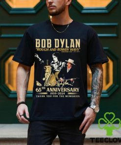 Official Bob Dylan Rough And Rowdy Ways Worldwide Tour 2021 2024 Thank You For The Memories Signature Tee Shirt