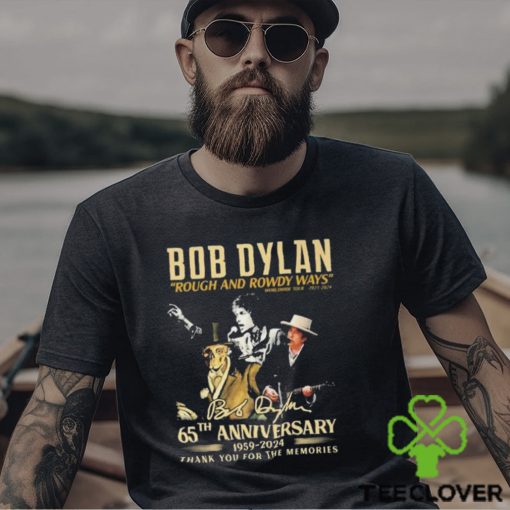 Official Bob Dylan Rough And Rowdy Ways Worldwide Tour 2021 2024 Thank You For The Memories Signature Tee Shirt