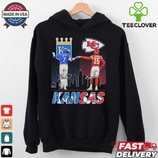 Official Bobby Witt Jr X Patrick Mahomes Kansas 2024 T hoodie, sweater, longsleeve, shirt v-neck, t-shirt