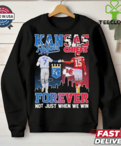 Official Bobby Witt Jr X Patrick Mahomes Kansas City Forever Not Just When We Win Shirt