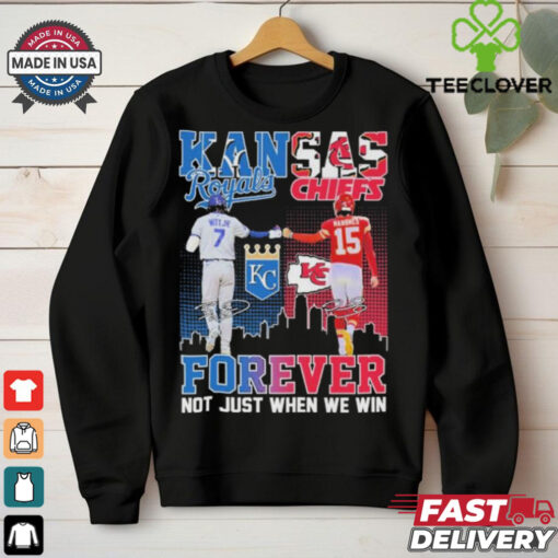 Official Bobby Witt Jr X Patrick Mahomes Kansas City Forever Not Just When We Win Shirt