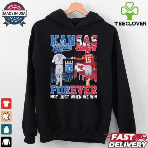 Official Bobby Witt Jr X Patrick Mahomes Kansas City Forever Not Just When We Win Shirt