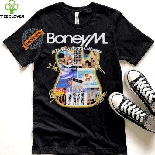 Official Boney M 50th Anniversary Collection Signatures shirt