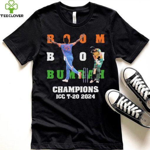 Official Boom Boom Bumrah Champions ICC T 20 2024 hoodie, sweater, longsleeve, shirt v-neck, t-shirt