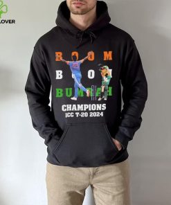 Official Boom Boom Bumrah Champions ICC T 20 2024 hoodie, sweater, longsleeve, shirt v-neck, t-shirt