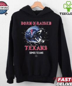 Official Born X Raised Houston Texans Somos Texans Helmet t shirt