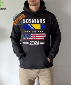 Official Bosnians for Trump 2024 bosnia and herzegovina flag T shirt