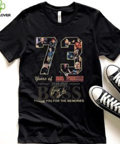 Official Boss 73 years of Bruce Springsteen 1949 2022 thank you for the memories signature hoodie, sweater, longsleeve, shirt v-neck, t-shirt