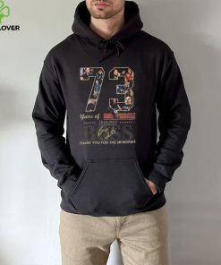 Official Boss 73 years of Bruce Springsteen 1949 2022 thank you for the memories signature hoodie, sweater, longsleeve, shirt v-neck, t-shirt