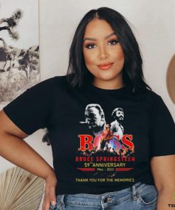 Official Boss Bruce Springsteen 59th Anniversary 1964 2023 Thank You For The Memories Signature Shirt