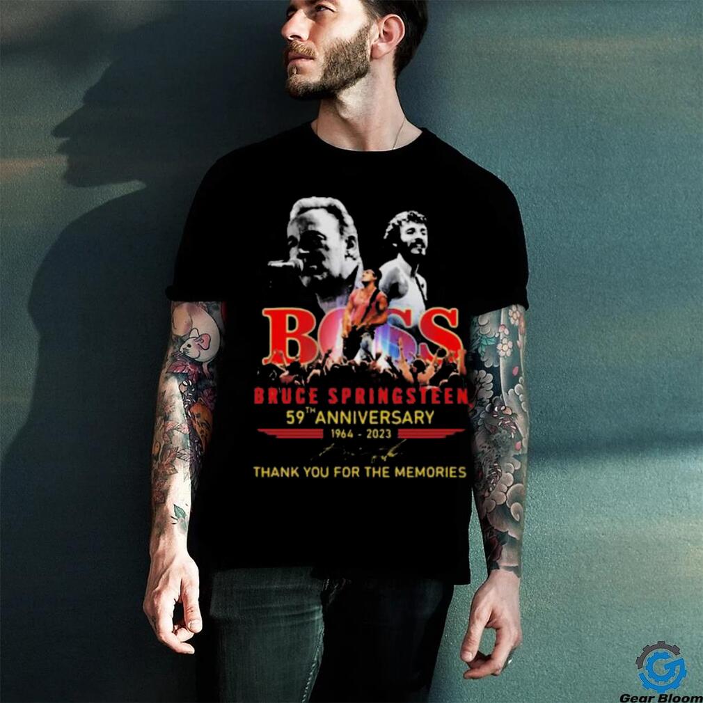 Official Boss Bruce Springsteen 59th Anniversary 1964 2023 Thank You For The Memories Signature Shirt Official Boss Bruce Springsteen 59th Anniversary 1964 2023 Thank You For The Memories Signature Shirt
