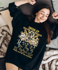 Official Boston Bruins Squad Up Thank You For The Memories Name Players T hoodie, sweater, longsleeve, shirt v-neck, t-shirt For Fans