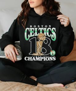 Official Boston Celtics 18 Time NBA Champions Trophy Shirt