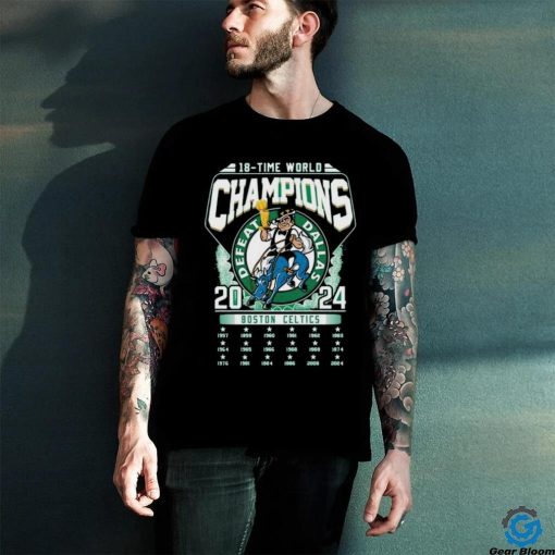 Official Boston Celtics 18 Time World Champions 1975 2024 shirt