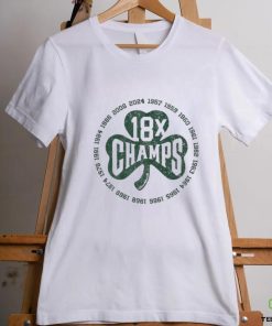 Official Boston Celtics 18x Boston Basketball Champions Shamrock Shirt