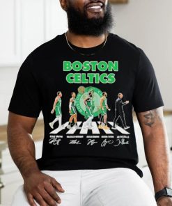 Official Boston Celtics Abbey road 2023 Signatures shirt