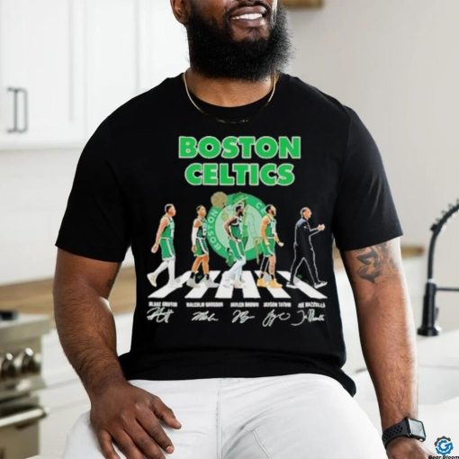 Official Boston Celtics Abbey road 2023 Signatures hoodie, sweater, longsleeve, shirt v-neck, t-shirt