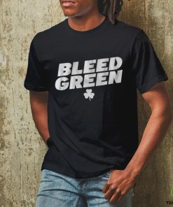 Official Boston Celtics Basketball Bleed Green Shirt