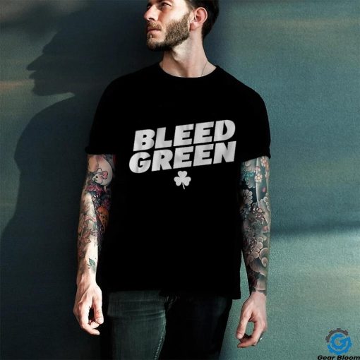 Official Boston Celtics Basketball Bleed Green Shirt