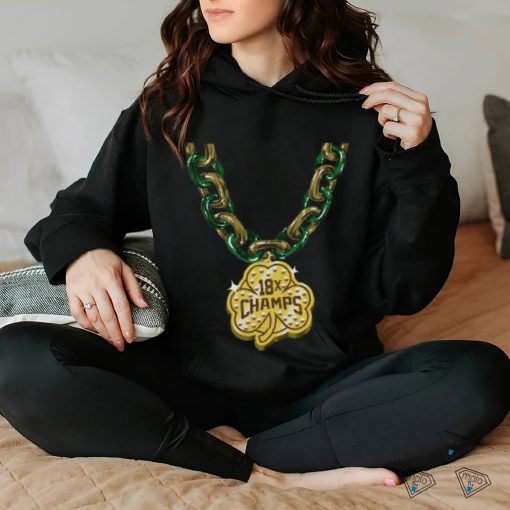 Official Boston Celtics Basketball Champions Shamrock Chain 18x Champs Shirt