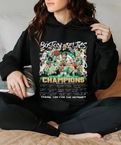 Official Boston Celtics Basketball Team Thank You For The Memories Signatures shirt
