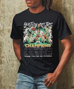 Official Boston Celtics Basketball Team Thank You For The Memories Signatures shirt 2 Official Boston Celtics Basketball Team Thank You For The Memories Signatures shirt