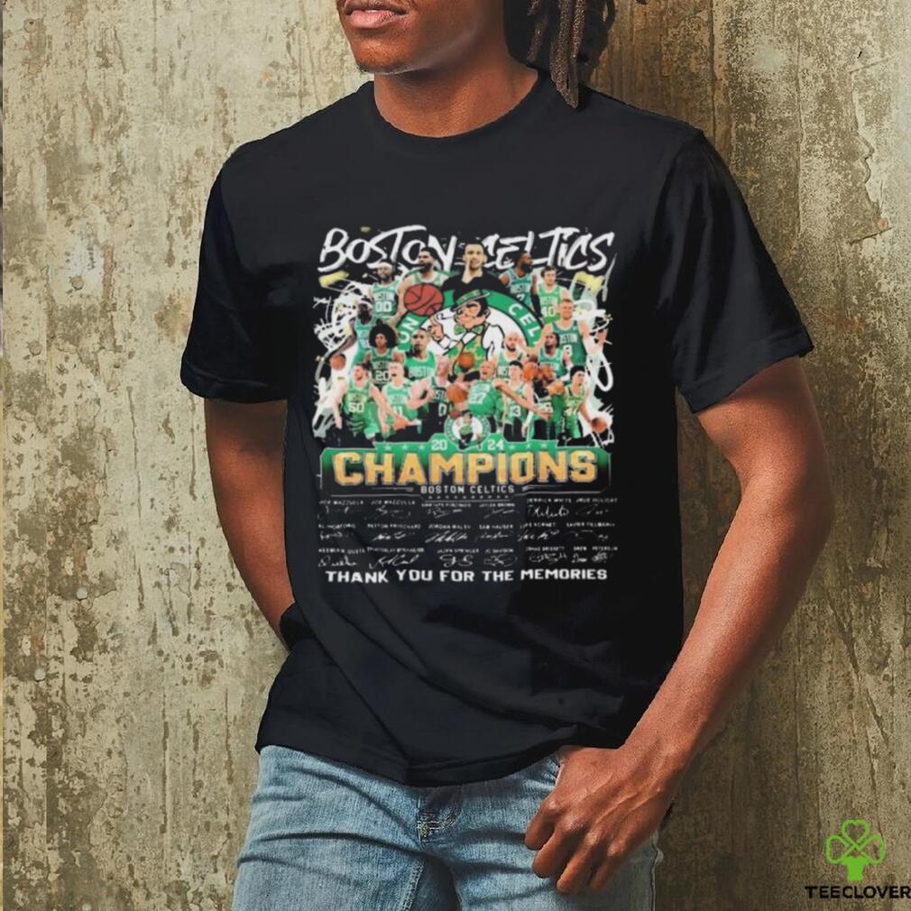 Official Boston Celtics Basketball Team Thank You For The Memories Signatures shirt Official Boston Celtics Basketball Team Thank You For The Memories Signatures shirt