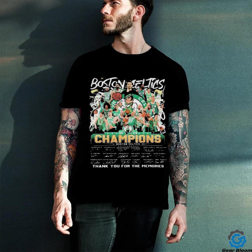 Official Boston Celtics Basketball Team Thank You For The Memories Signatures shirt Official Boston Celtics Basketball Team Thank You For The Memories Signatures shirt