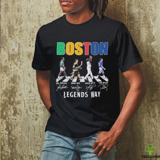 Official Boston Celtics Bill Russell Bruins Bobby Orr Red Sox Ortiz Patriots Tom Brady T Shirt
