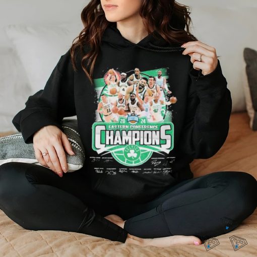 Official Boston Celtics Team Portrait Eastern Conference Basketball Champions 2024 Signatures shirt