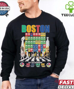 Official Boston City Of Champions Signature T Shirt