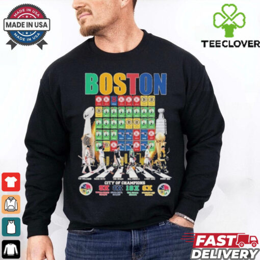 Official Boston City Of Champions Signature T Shirt