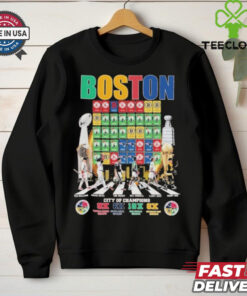 Official Boston City Of Champions Signature T Shirt