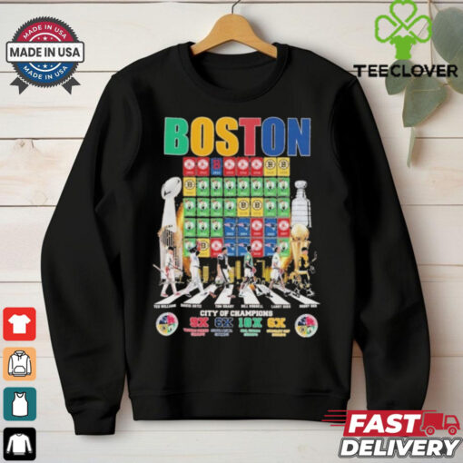 Official Boston City Of Champions Signature T Shirt